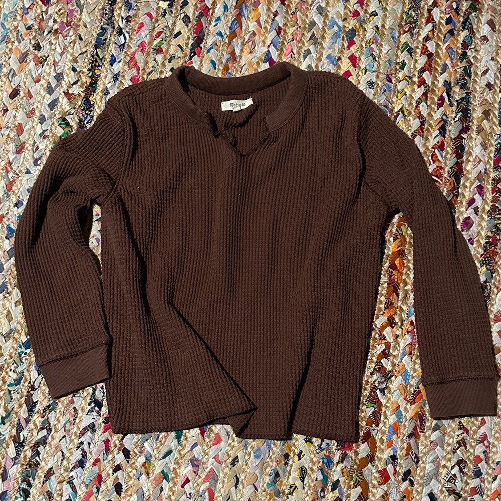 Madewell waffle knit top